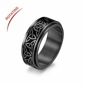 Celtic Stainless Steel Rotating Ring Band